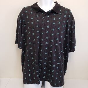 Haggar Clothing Fish Swordfish Mens Short Sleeve Shirt Size XXL